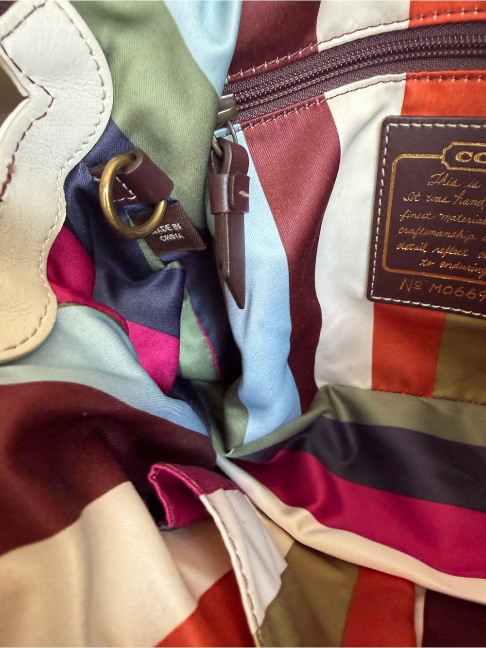 Coach White 65th Anniversary Legacy Leather Double-Front Pocket Shoulder Bag - Picture 13 of 13